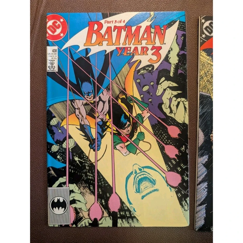 Batman #450 Joker Cover + Year 3 #438–439 (Parts‎ 3–4) DC Comics Lot